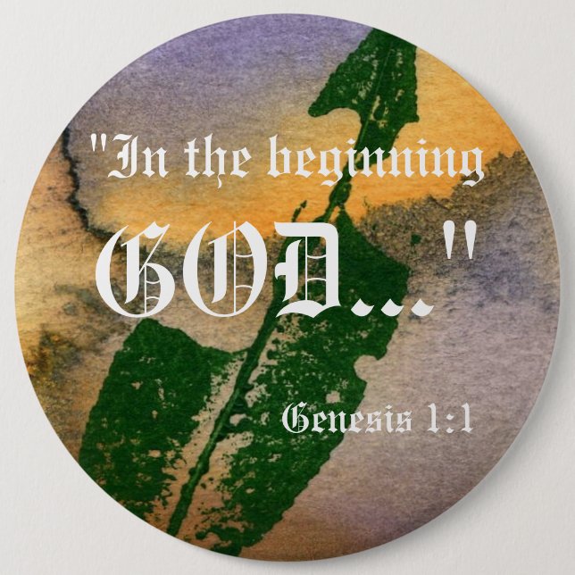 Genesis 1:1 Button (Front)