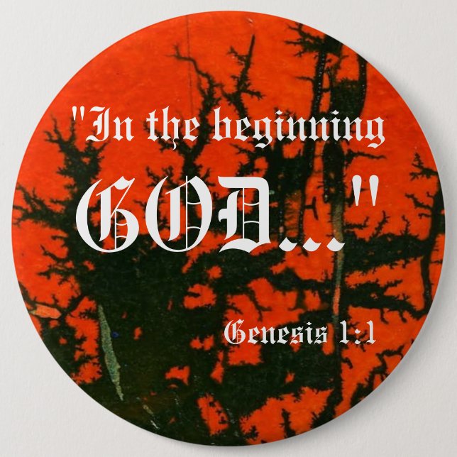Genesis 1:1 Button (Front)