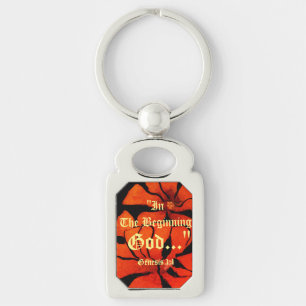 Genesis 1:1 In the beginning God..."Bible truth  K Keychain