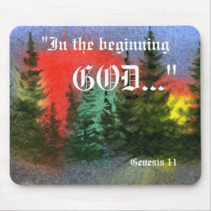 Genesis 1:1 Mousepad