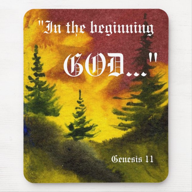 Genesis 1:1 Mousepad (Front)