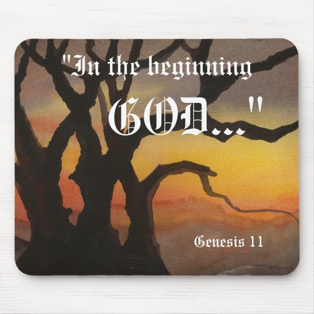 Genesis 1:1 Mousepad (Front)