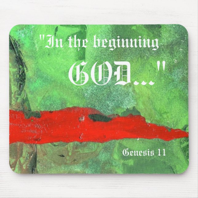Genesis 1:1 Mousepad (Front)