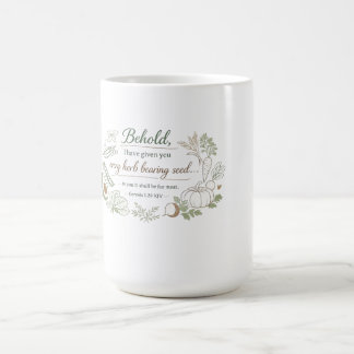 Genesis 1:29 KJV Vegan Mug • Every Herb Bearing Se