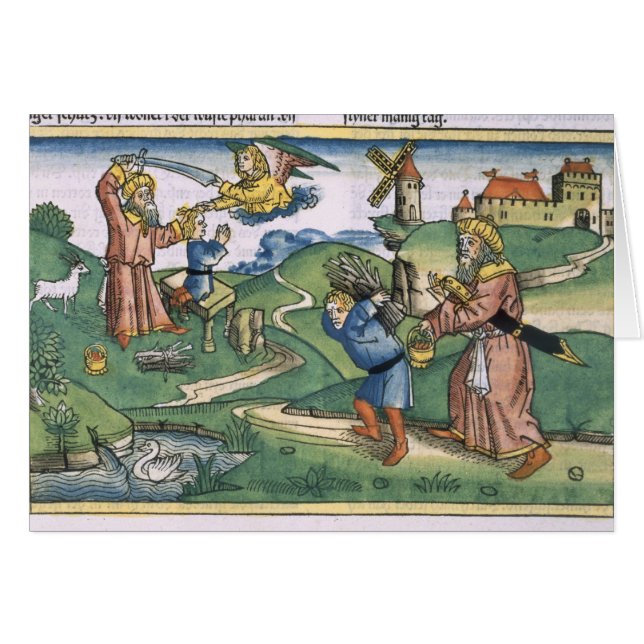 Genesis 21 1-14 Abraham's offering up of Isaac, fr (Front Horizontal)