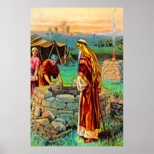 Genesis 26 Isaac Digs Wells poster