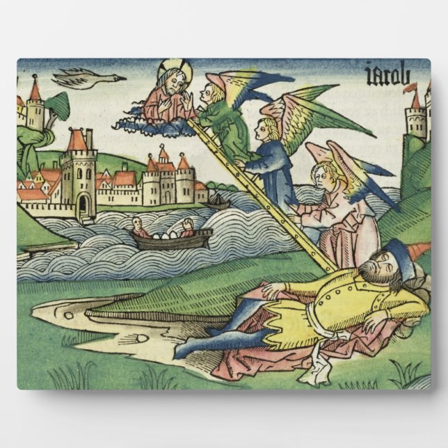 Genesis 28 10 Jacob's Ladder, from the 'Nuremberg Plaque (Front)