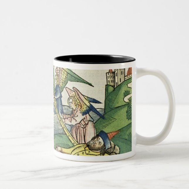 Genesis 28 10 Jacob's Ladder, from the 'Nuremberg Two-Tone Coffee Mug (Right)
