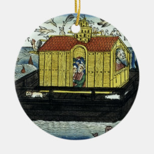 Genesis 6:11-24 Noah's Ark, from the Nuremberg Bib Ceramic Ornament