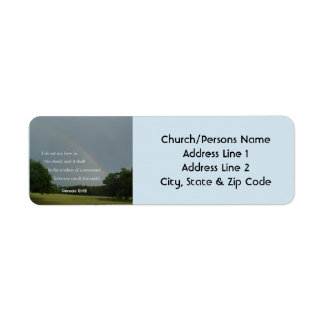 Genesis 9:13 Rainbow Return Address Labels