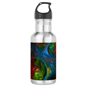 Genesis Blue Abstract Art Bottle