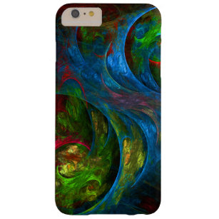 Genesis Blue Abstract Art Barely There iPhone 6 Plus Case