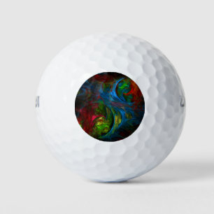 Genesis Blue Abstract Art Golf Balls