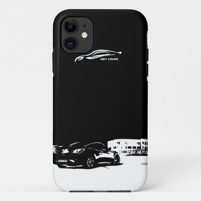 Genesis Coupe rear stance Case-Mate iPhone Case (Back)