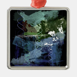 Genesis Day 5: Creatures Metal Ornament