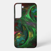 Genesis Green Abstract Art