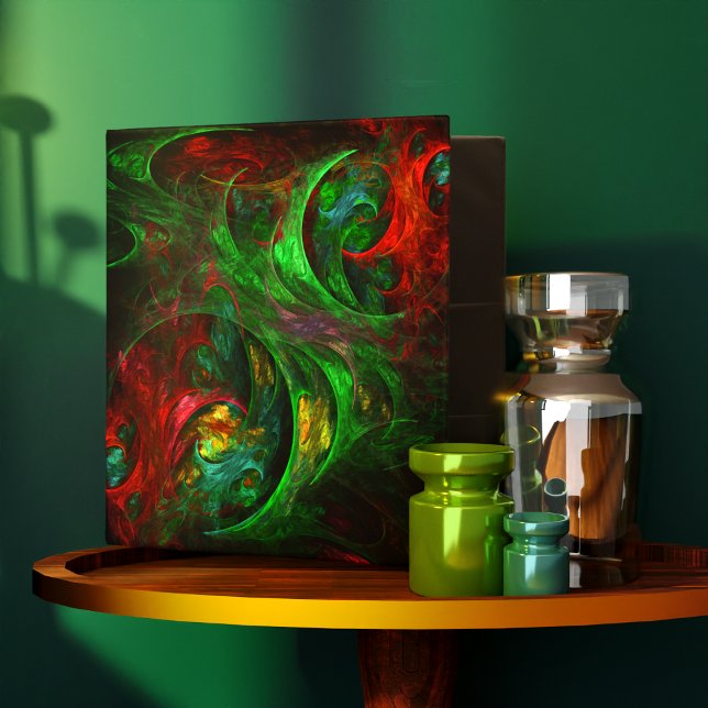 Genesis Green Classeur d'art Abstrait (Genesis Green Abstract Art Binder)