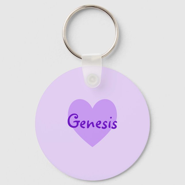 Genesis in Purple Keychain (Front)