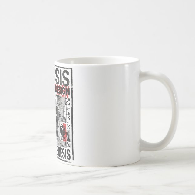 Genesis Industrial Brutalist Architecture Coffee Mug (Right)