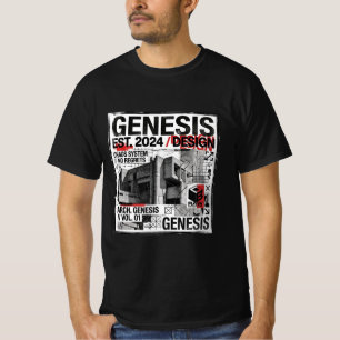 Genesis Industrial Brutalist Architecture T-Shirt