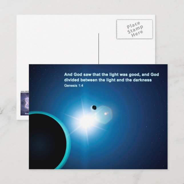 Genesis - Light From Darkness Postcard (Front/Back)