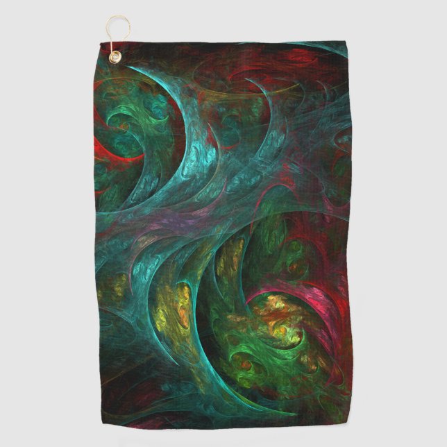 Genesis Nova Abstract Art Golf Towel (Front)