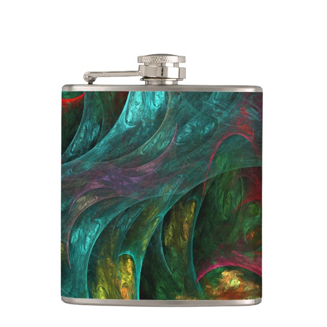Genesis Nova Abstract Art Hip Flask (Front)