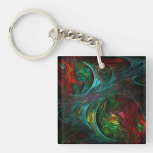Genesis Nova Abstract Art Keychain