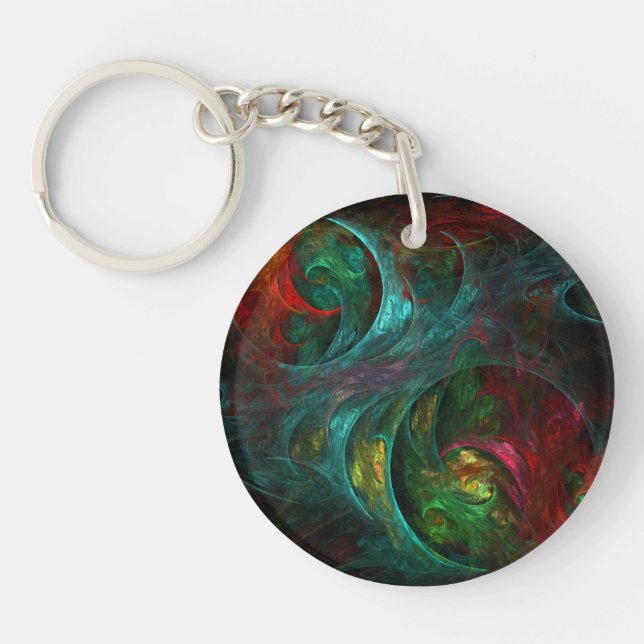 Genesis Nova Abstract Art Keychain (Front)