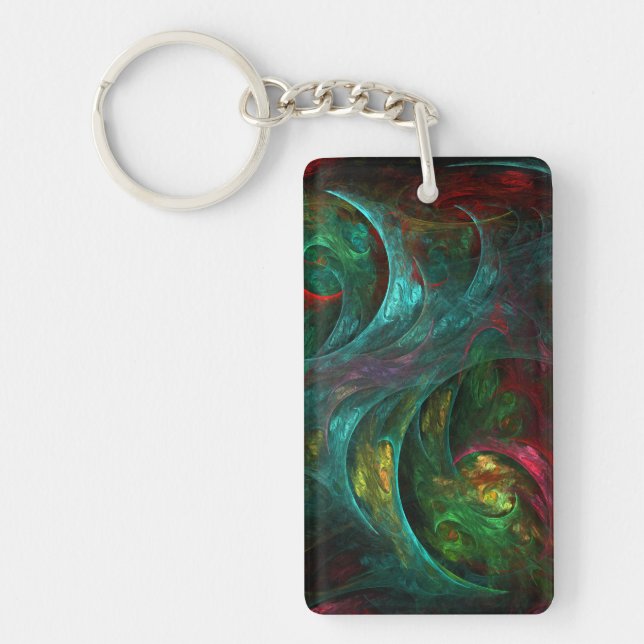 Genesis Nova Abstract Art Keychain (Front)
