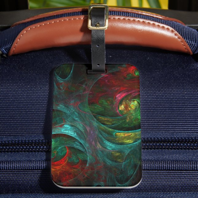 Genesis Nova Abstract Art Luggage Tag (Front Insitu 2)