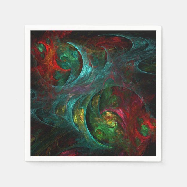 Genesis Nova Abstract Art Napkin (Front)