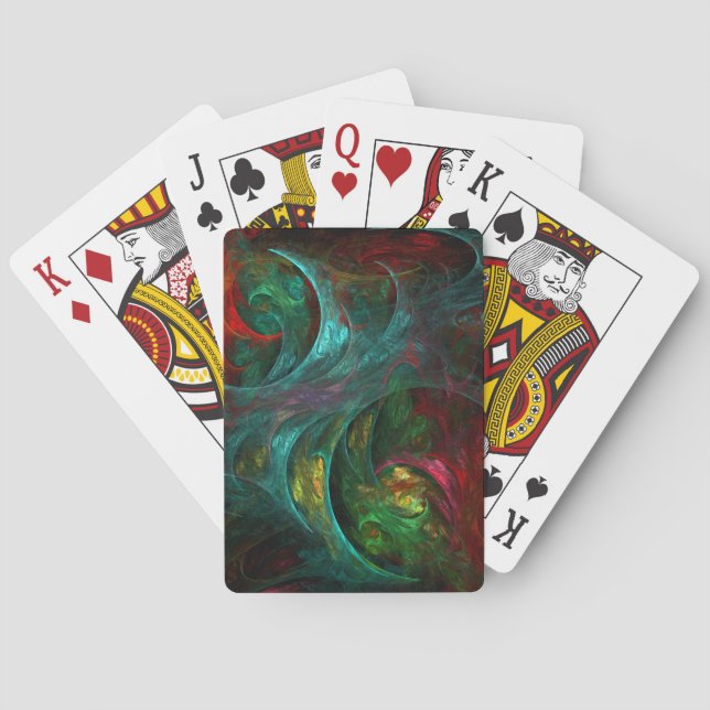 Genesis Nova Abstract Art Playing Cards (Back)