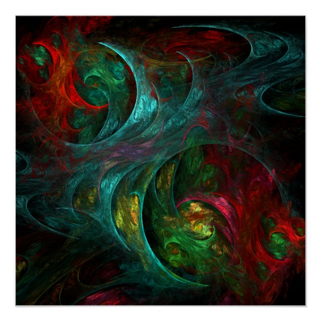 Genesis Nova Abstract Art Poster (Front)