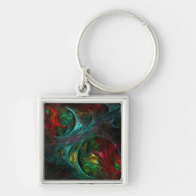 Genesis Nova Abstract Art Small Keychain (Front)
