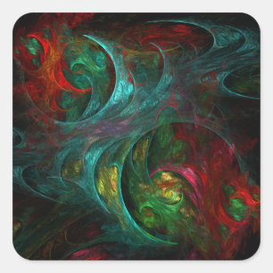 Genesis Nova Abstract Art Square Sticker