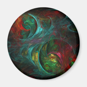 Genesis Nova Magnet Abstrait Art Round