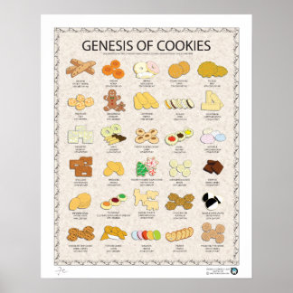 GENESIS OF COOKIES, LIGHT, 16"X20" POSTER