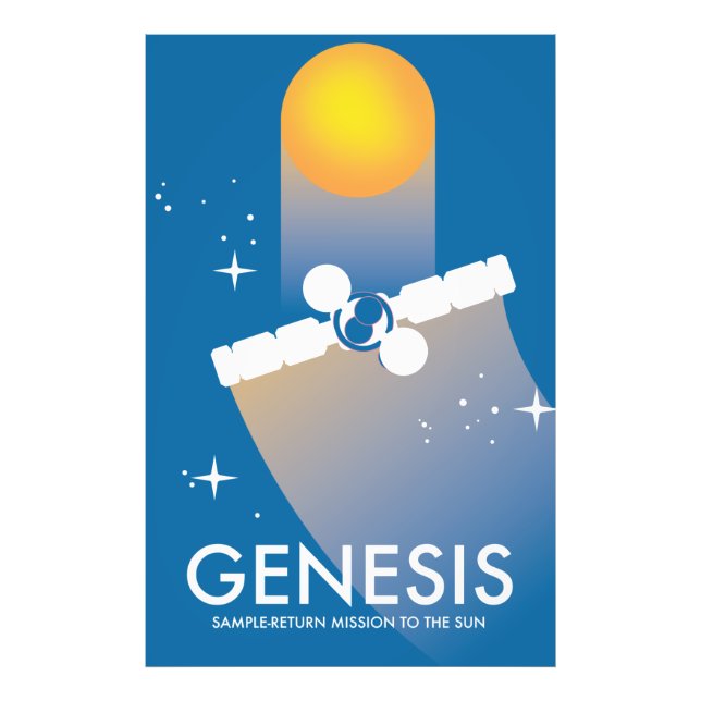 Genesis Sample-return mission space art. Photo Print (Front)