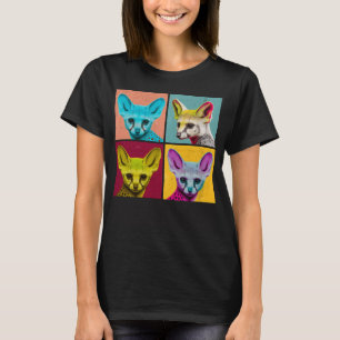 Genet Pop Illustration Colourful Animal Women Men T-Shirt