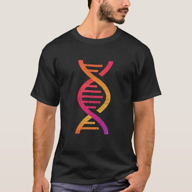 Genetic Code Dna Science Biologist Biology T-Shirt (Front)