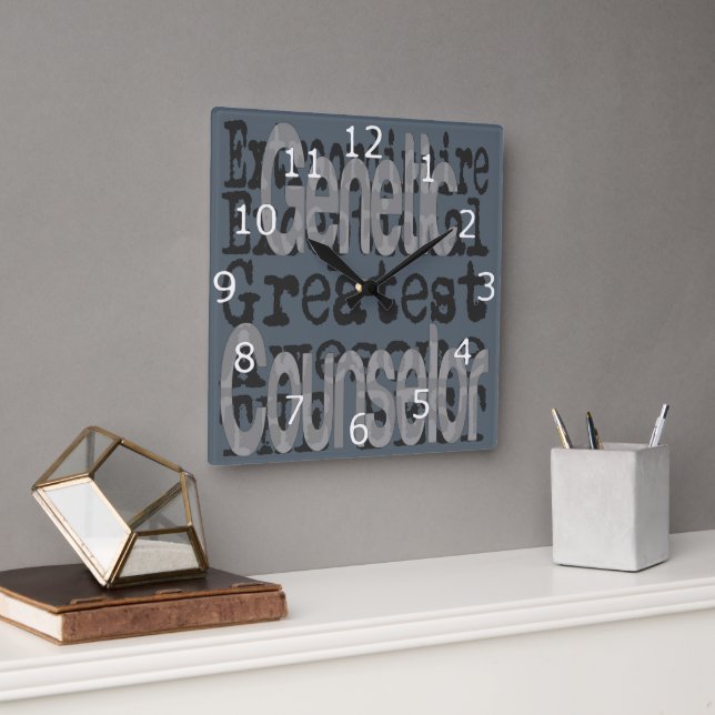 Genetic Counsellor Extraordinaire Square Wall Clock (Office)