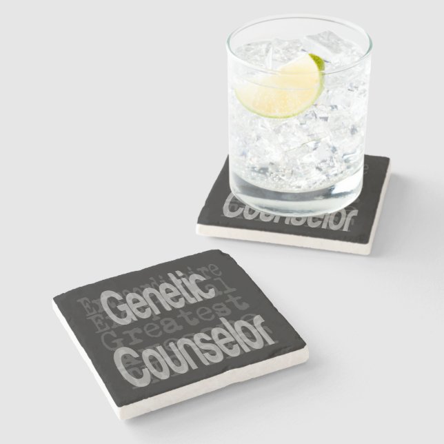 Genetic Counsellor Extraordinaire Stone Coaster (Side)