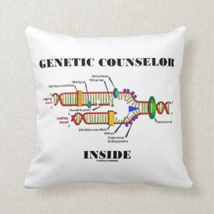Genetic Counsellor Inside (DNA Replication) Throw Pillow