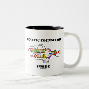 Genetic Counsellor Inside (DNA Replication) Two-Tone Coffee Mug