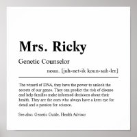 Genetic Counsellor Personalized Gift
