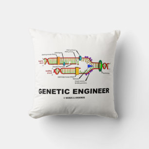 Genetic Engineer DNA Replication Throw Pillow