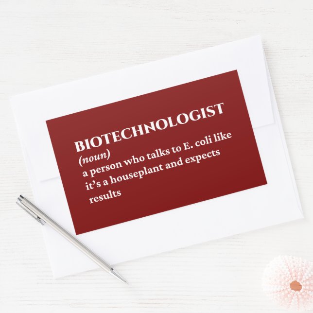 Genetic Engineer – Funny Definition Sticker (Envelope)