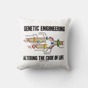 Genetic Engineering Altering The Code Of Life Throw Pillow