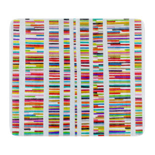 Genetic Equality Deco Glass Cutting Board